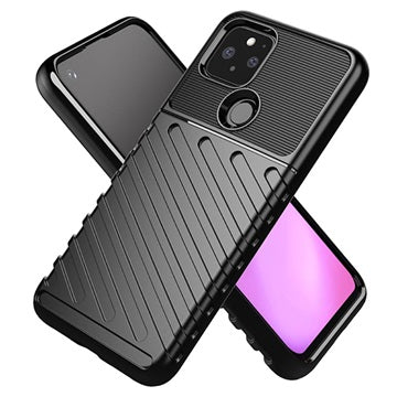 Thunder Series Google Pixel 5 TPU Cover - Sort