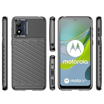 Thunder Series Motorola Moto E13 TPU Cover - Sort