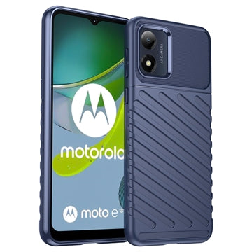 Thunder Series Motorola Moto E13 TPU Cover - Blå