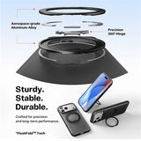 iPhone 17 Pro Max Torras O Fitness Cover med 360 kickstand - MagSafe-kompatibel - Sort