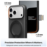 iPhone 17 Pro Max Torras O Fitness Cover med 360 kickstand - MagSafe-kompatibel - Sort