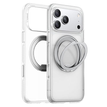 iPhone 17 Pro Max Torras O Fitness Cover med 360 kickstand - MagSafe-kompatibel - Gennemsigtig