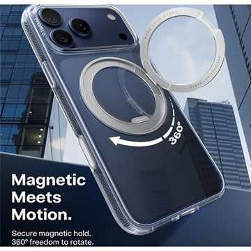 iPhone 17 Pro Max Torras O Fitness Cover med 360 kickstand - MagSafe-kompatibel - Gennemsigtig