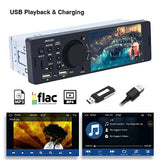 Bluetooth-bilstereo med berøringsskærm og CarPlay/Android Auto - SD, AUX, USB