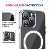 iPhone 15 Pro Hybrid Cover - MagSafe Kompatibel - Gennemsigtig