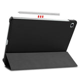 Tri-Fold Series Samsung Galaxy Tab S6 Lite 2020/2022/2024 Folio Taske - Sort