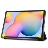 Tri-Fold Series Samsung Galaxy Tab S6 Lite 2020/2022/2024 Folio Taske - Sort