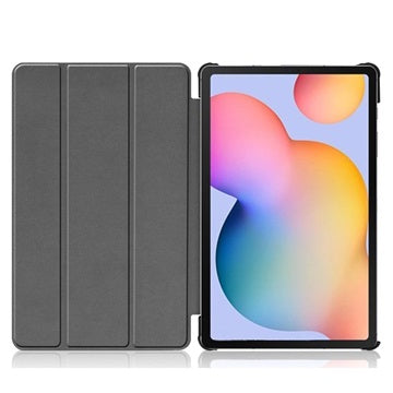 Tri-Fold Series Samsung Galaxy Tab S6 Lite 2020/2022/2024 Folio Taske - Grå