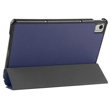 Tri-Fold Series Nokia T21 Smart Folio Cover - Blå