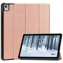 Tri-Fold Series Nokia T21 Smart Folio Cover - Rødguld