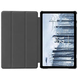 Tri-Fold Series Nokia T21 Smart Folio Cover - Rødguld