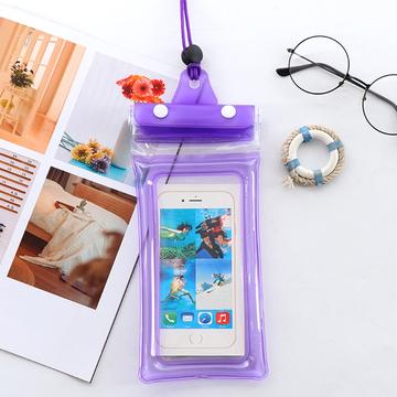 Triple Seal vandtæt universaltaske til smartphone - 7.2" - Lilla