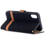 Two-Tone Jeans iPhone X / iPhone XS Pung - Sort