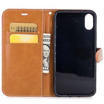 Two-Tone Jeans iPhone X / iPhone XS Pung - Sort