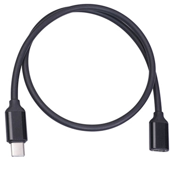 USB 3.1 Type-C Han/Hun Forlængerkabel - 1.5m - Sort