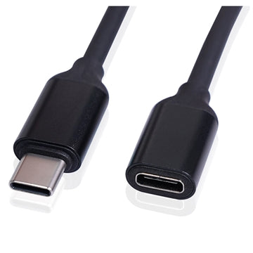 USB 3.1 Type-C Han/Hun Forlængerkabel - 1.5m - Sort