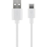 Goobay USB-C 3.1 til USB-A 2.0 han-kabel - 2m - hvid