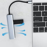 USB-C 7-i-1 hub - HDMI/USB-A/USB-C PD/SD/Micro SD - Grå