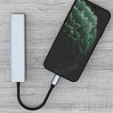 USB-C 7-i-1 hub - HDMI/USB-A/USB-C PD/SD/Micro SD - Grå