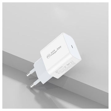 PD USB-C Oplader - 20W - Hvid