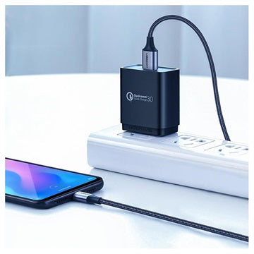 Ugreen Quick Charge 3.0 USB-C Kabel - 3A, 2m - Grå