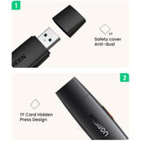 Ugreen USB-C og USB til SD/MicroSD 5Gbps kortlæser