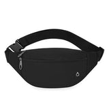 Unisex enkelt skuldertaske / crossbody-taske - sort