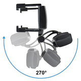 Universal 360 Roterende Bakspejl Holder til Smartphones - Sort