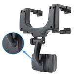 Universal 360 Roterende Bakspejl Holder til Smartphones - Sort