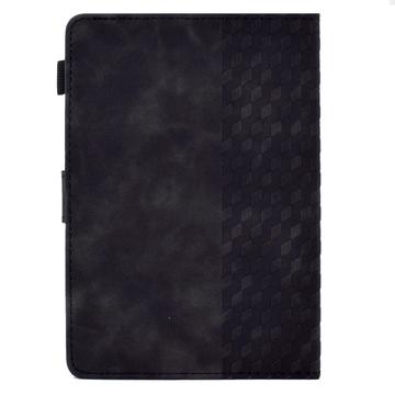 Universal 3D Pattern Smart Tablet Folio Etui - 10" - Sort