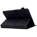 Universal 3D Pattern Smart Tablet Folio Etui - 10" - Sort