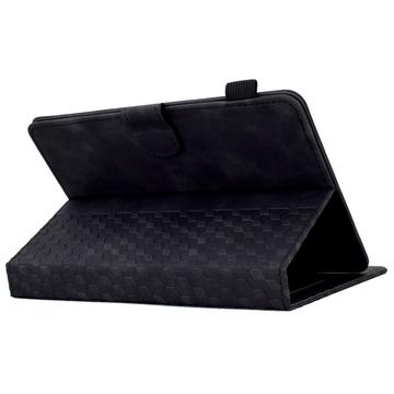Universal 3D Pattern Smart Tablet Folio Etui - 10" - Sort