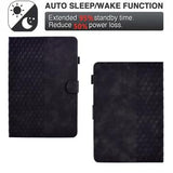 Universal 3D Pattern Smart Tablet Folio Etui - 10" - Sort