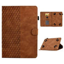Universal 3D Pattern Smart Tablet Folio Etui - 10" - Brun