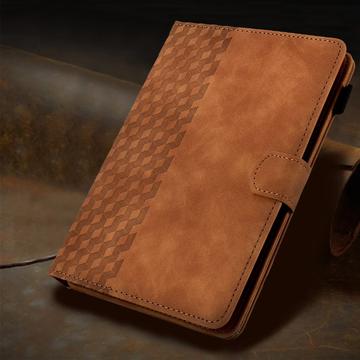 Universal 3D Pattern Smart Tablet Folio Etui - 10" - Brun