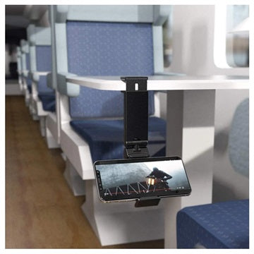 Universel Justerbar Mobilholder til Flyrejser - 5.5-9.5cm - Sort