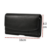 iPhone/smartphone universal bælte cover/taske 16x8.3x1.8cm - Sort