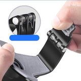Universal bilholder med klips - 180° drejning - sort