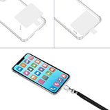 Universal Crossbody-telefonsnor med patch-justerbar skulderstrop Mobiltelefon-halsstrop - sort