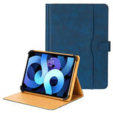 Universal Dual-Color læderetui til tablet - 11"-12.4" - Blå