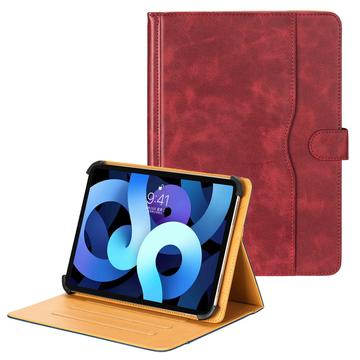 Universal Dual-Color læderetui til tablet - 11"-12.4" - rød