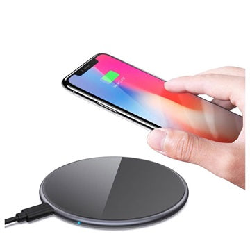 Universal Hurtig Trådløs Oplader - 15W - Sort