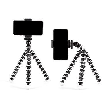 Universal Fleksibelt Smartphone Tripod Stativ - 60-85mm - Sort