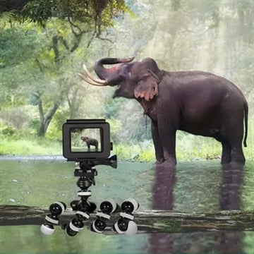 Universal Fleksibelt Smartphone Tripod Stativ - 60-85mm - Sort