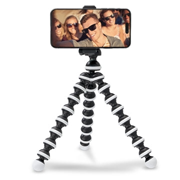 Universal Fleksibelt Smartphone Tripod Stativ - 60-85mm - Sort