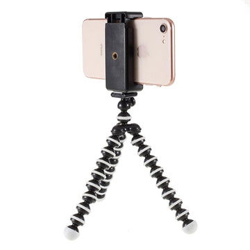 Universal Fleksibelt Smartphone Tripod Stativ - 60-85mm - Sort
