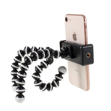 Universal Fleksibelt Smartphone Tripod Stativ - 60-85mm - Sort