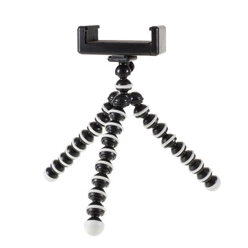 Universal Fleksibelt Smartphone Tripod Stativ - 60-85mm - Sort