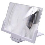 Universal Foldbar Smartphone Forstørrelsesglas - 14" - Hvid