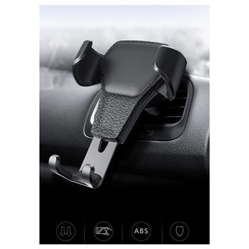 Universal Gravity Mobilholder til Luftkanal - Sort